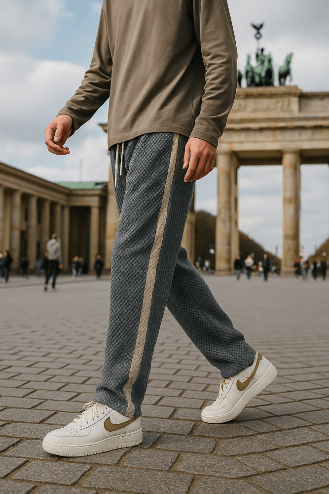 Caspar | Calças de Jogging em Waffelcord