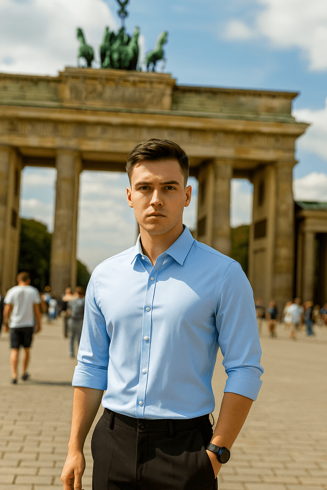 Lukas | Camisa Stretch Sem Rugas para Homens