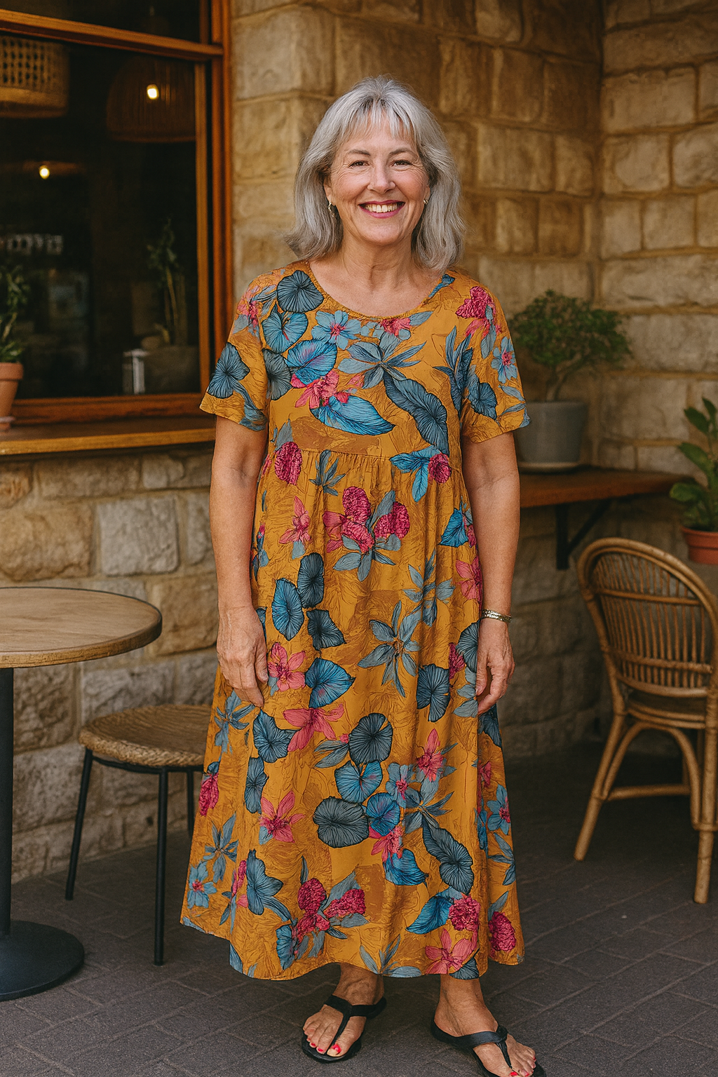 Masie | Vestido Maxi Floral Arejado