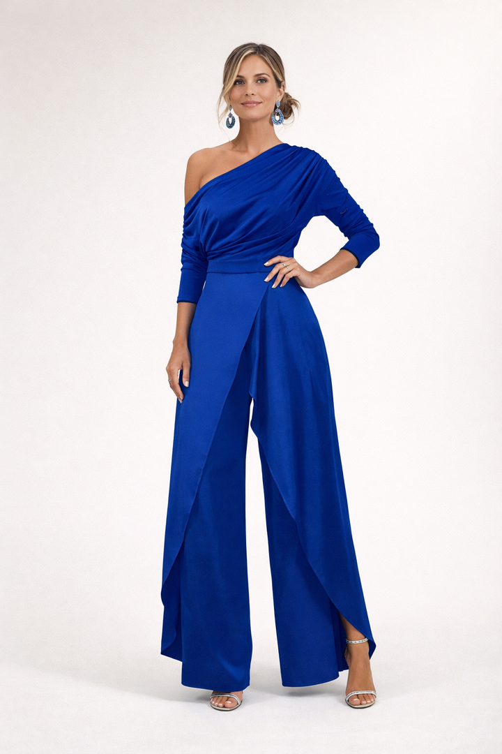 Edie - Elegante Macacão de Um Ombro