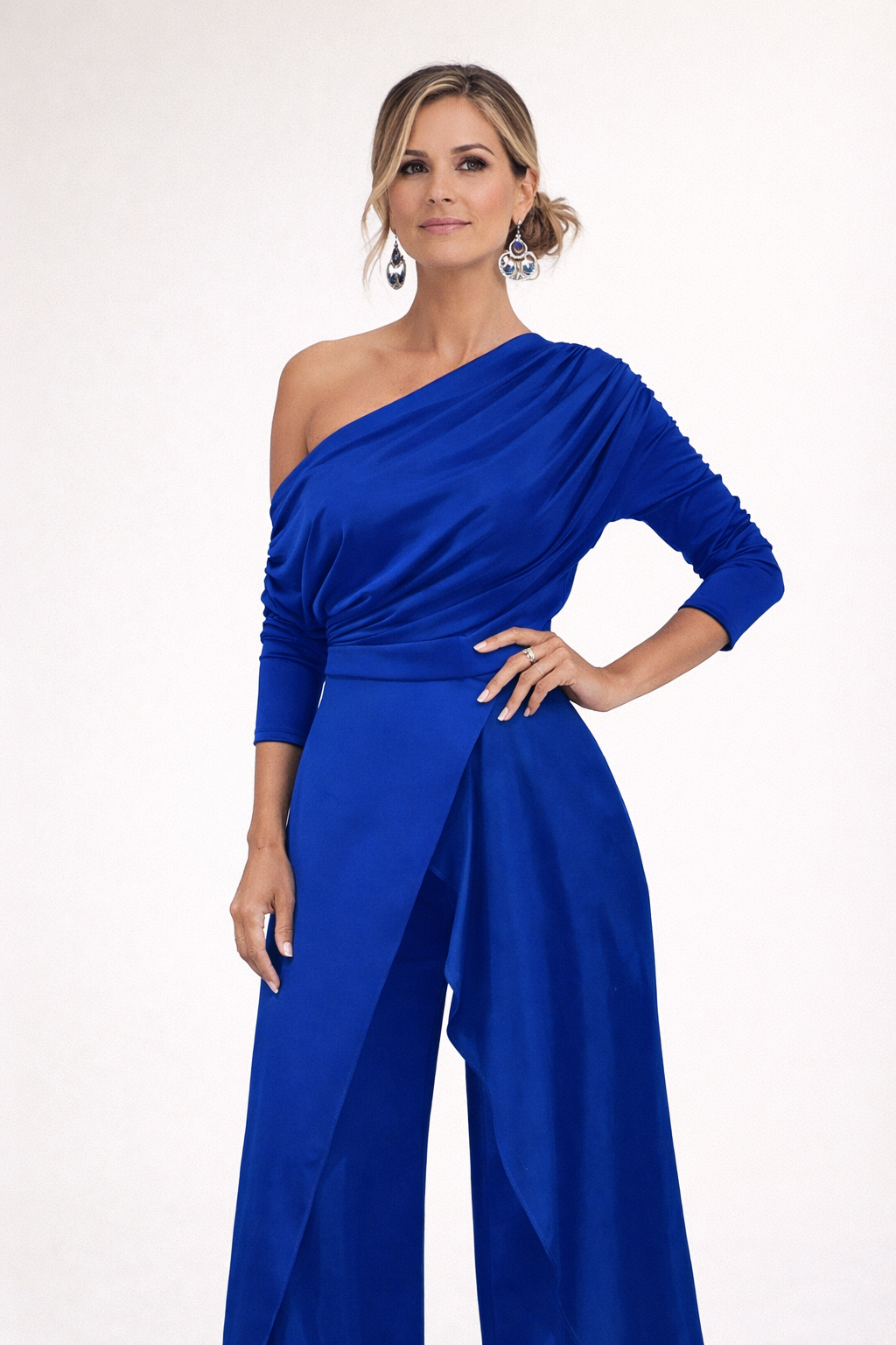 Edie - Elegante Macacão de Um Ombro