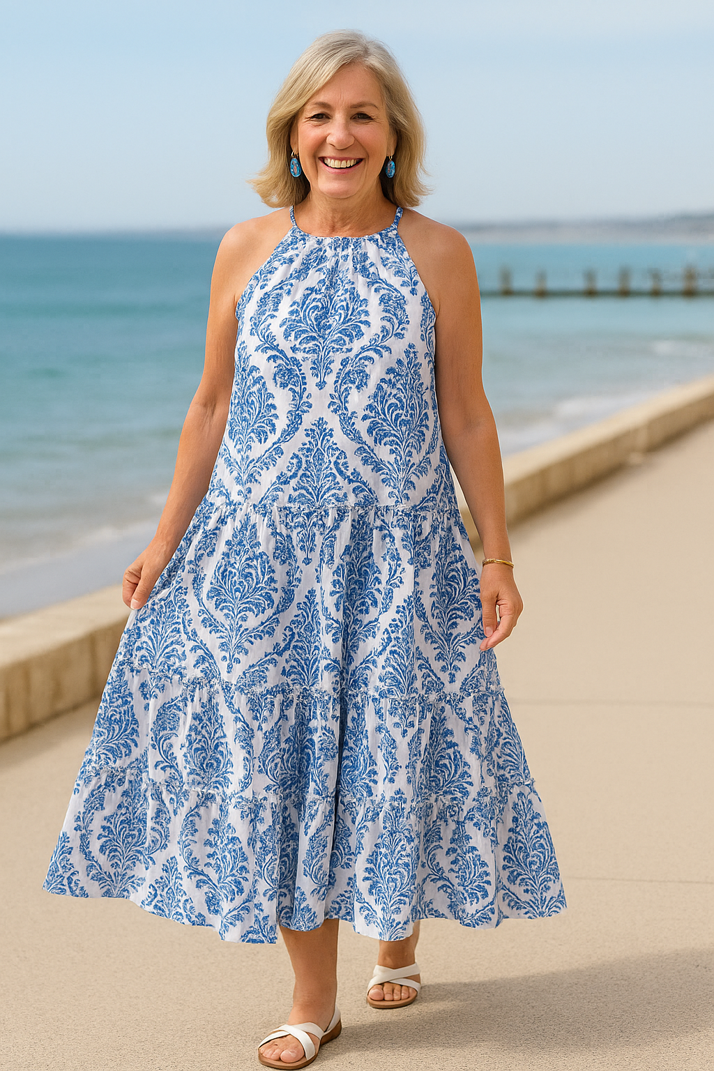 Tahlia | Vestido com Brisa Costeira
