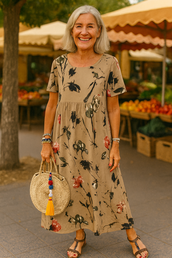 Lucie | Vestido Maxi Floral Vintage