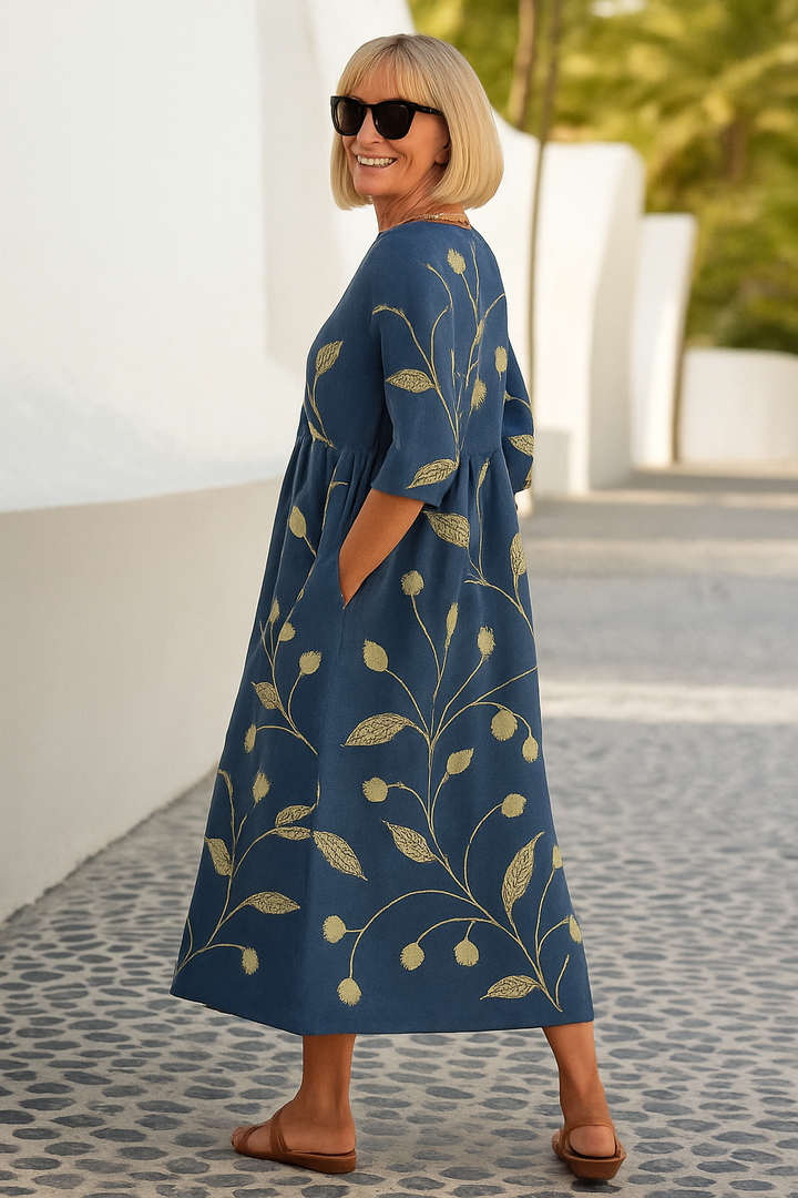 Eliza | Vestido Midi Relaxado