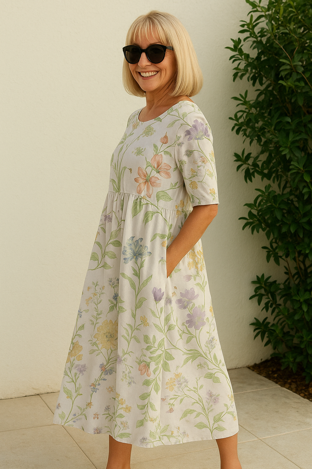 Eliza | Vestido Midi Relaxado