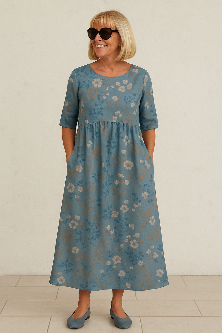 Eliza | Vestido Midi Relaxado