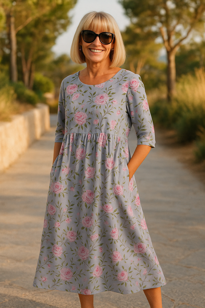 Eliza | Vestido Midi Relaxado