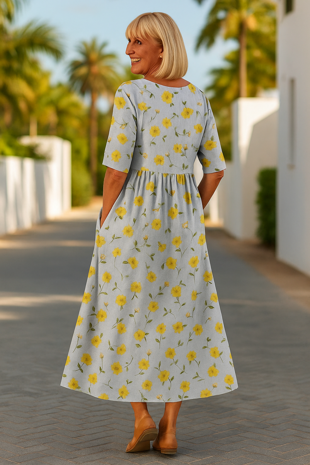 Eliza | Vestido Midi Relaxado