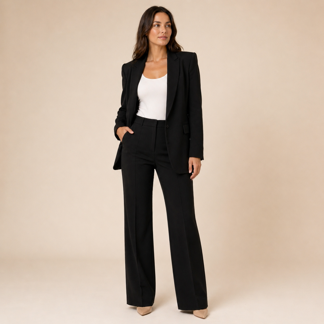 Vanessa™ | Elegante conjunto de fato com calças largas