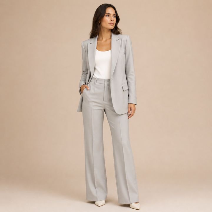 Vanessa™ | Conjunto Elegante com Calças Largas