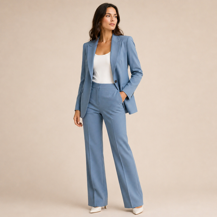 Vanessa™ | Conjunto Elegante com Calças Largas