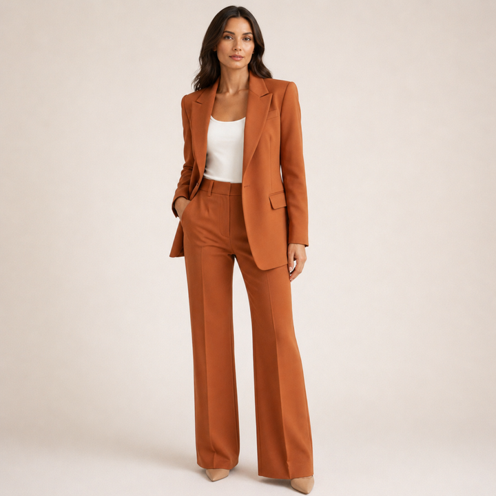 Vanessa™ | Elegante conjunto de fato com calças largas