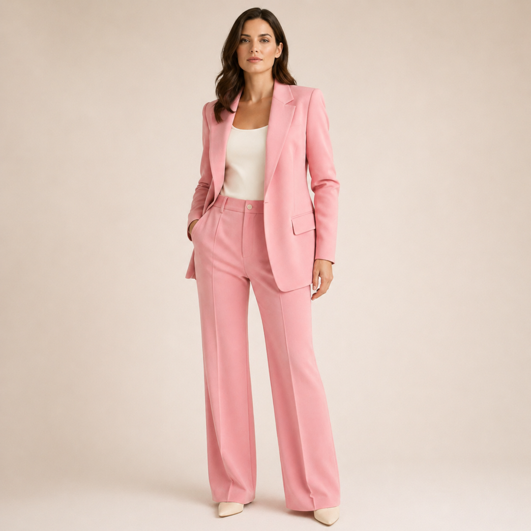 Vanessa™ | Conjunto Elegante com Calças Largas