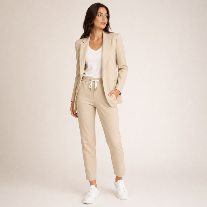 Eva™ | Conjunto Casual com Acento Desportivo