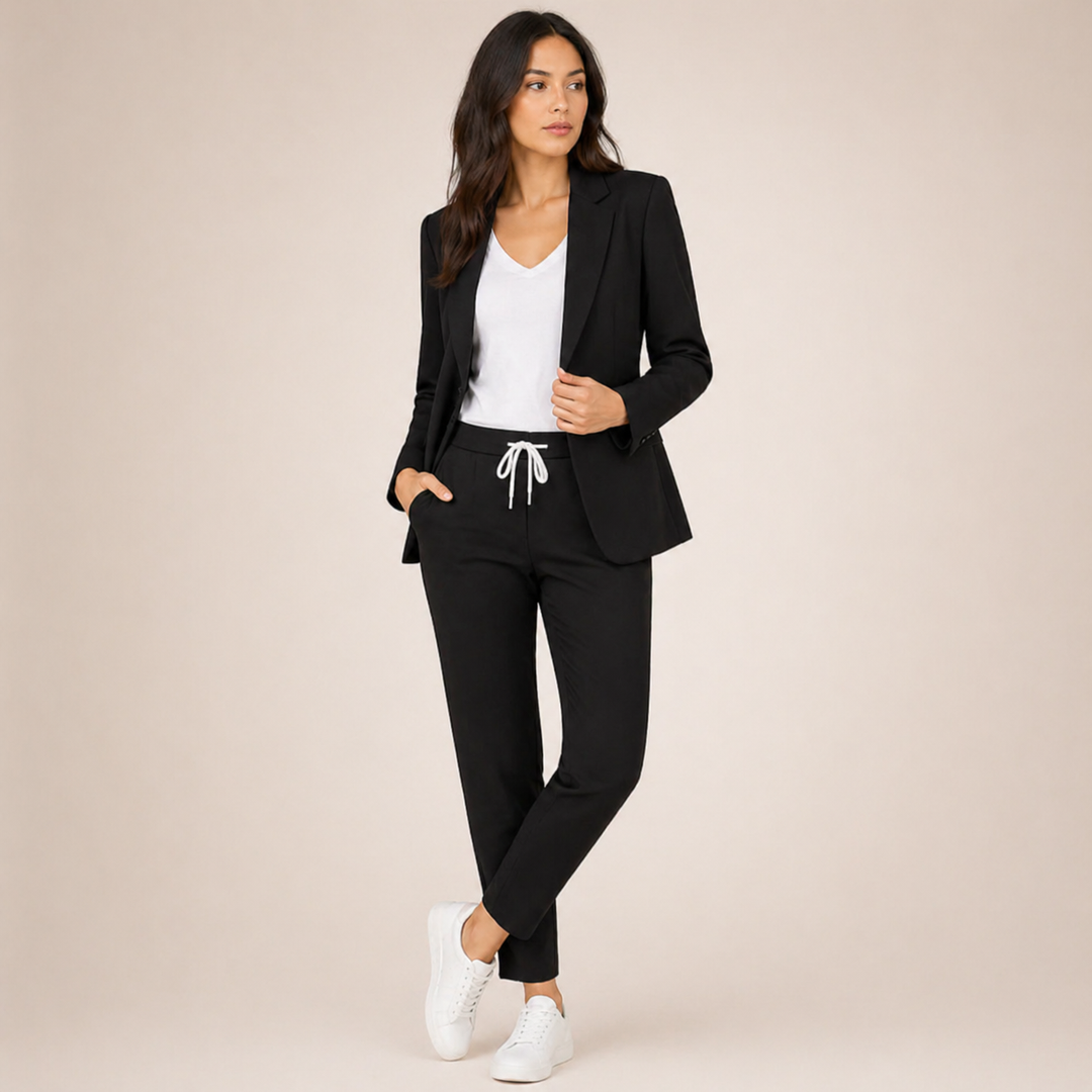 Eva™ | Conjunto Casual com Acento Desportivo