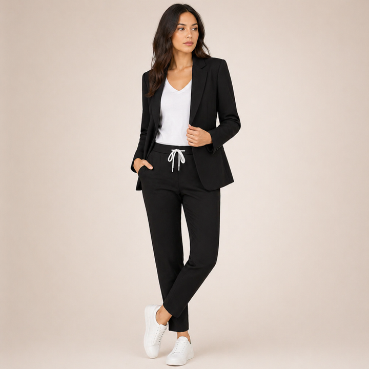 Eva™ | Conjunto Casual com Acento Desportivo