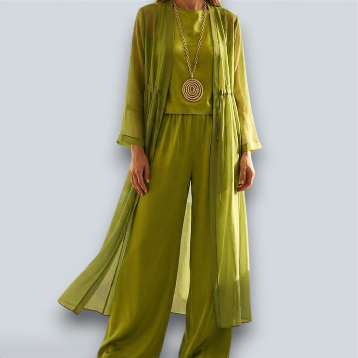 Enid – Conjunto de Conforto Elegante em Três Peças