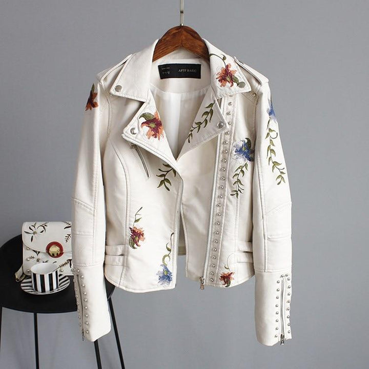 Ella™| Casaco em Look de Couro