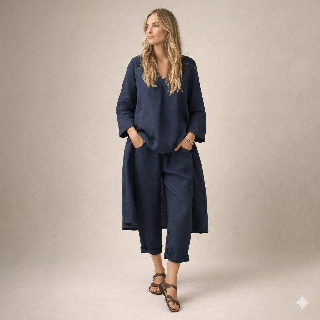 Marianne | Conjunto de Linho Solto