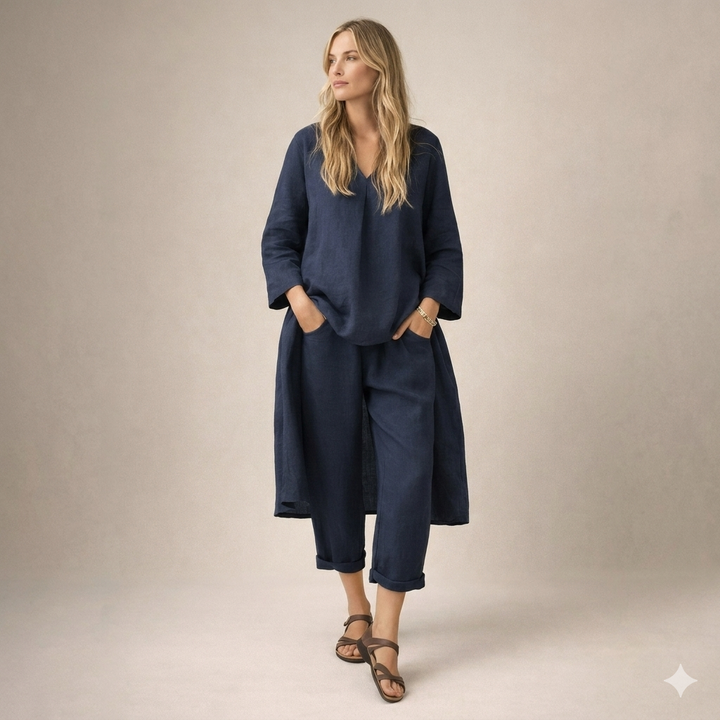 Marianne | Conjunto de Linho Solto