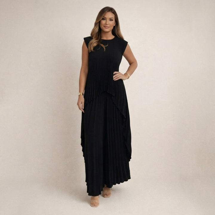 Halina | Conjunto Elegante com Pregas