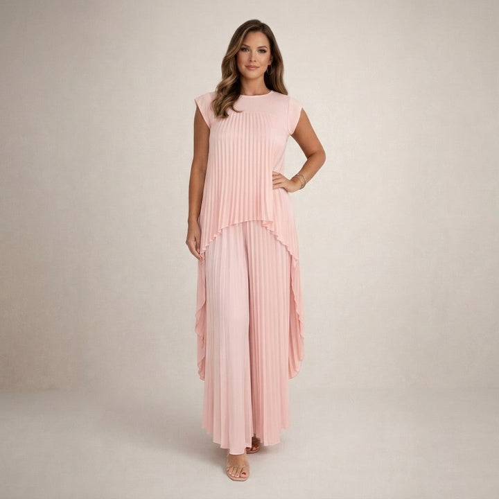 Halina | Conjunto Elegante com Pregas