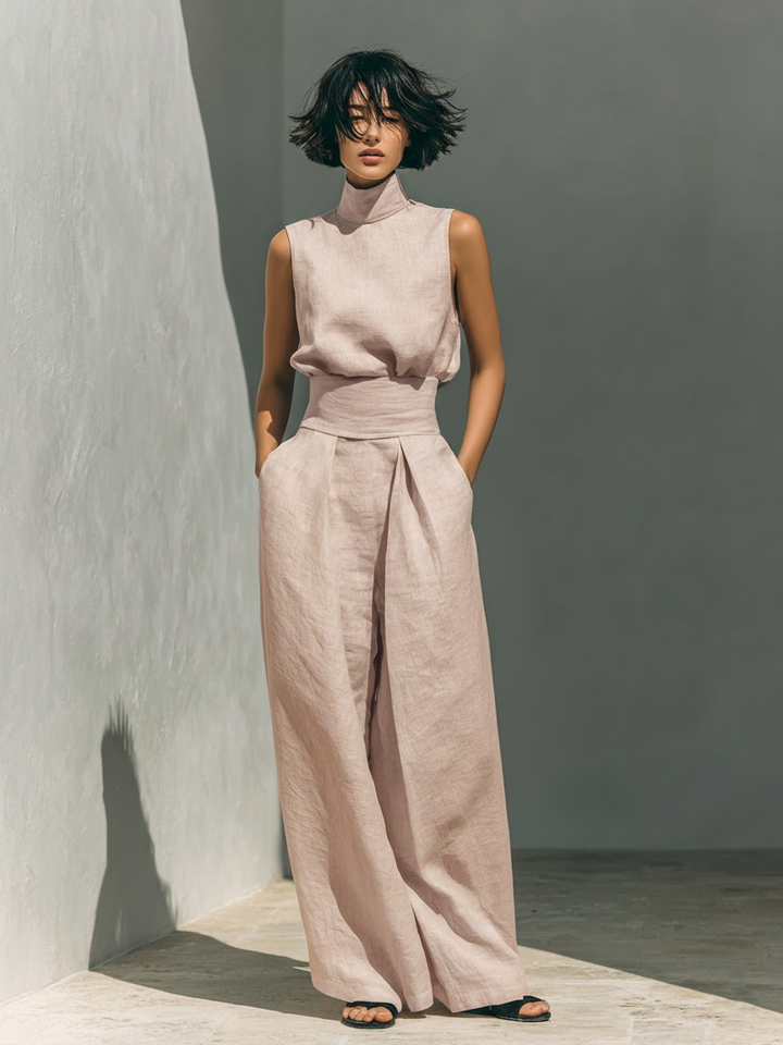 Livia – Conjunto Minimalista em Algodão e Linho