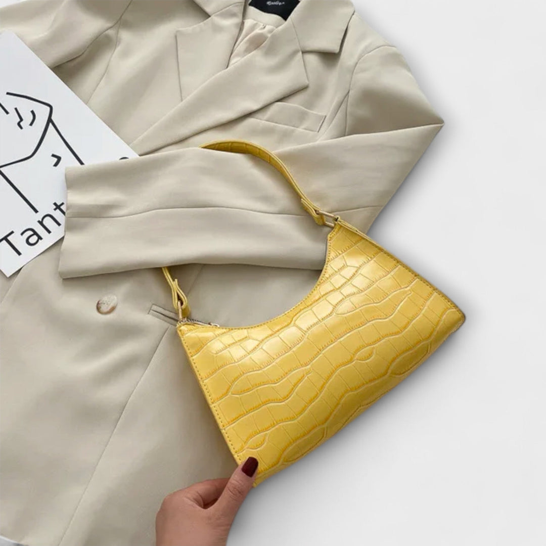 Olivia - Bolsa de Couro Brilhante