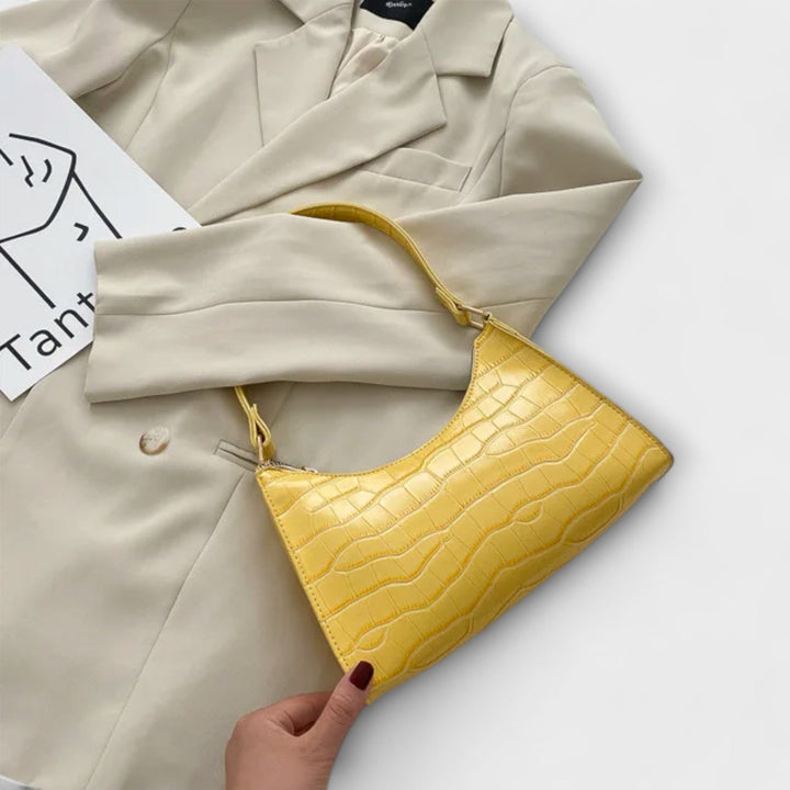 Olivia - Bolsa de Couro Brilhante