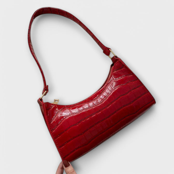 Olivia - Bolsa de Couro Brilhante