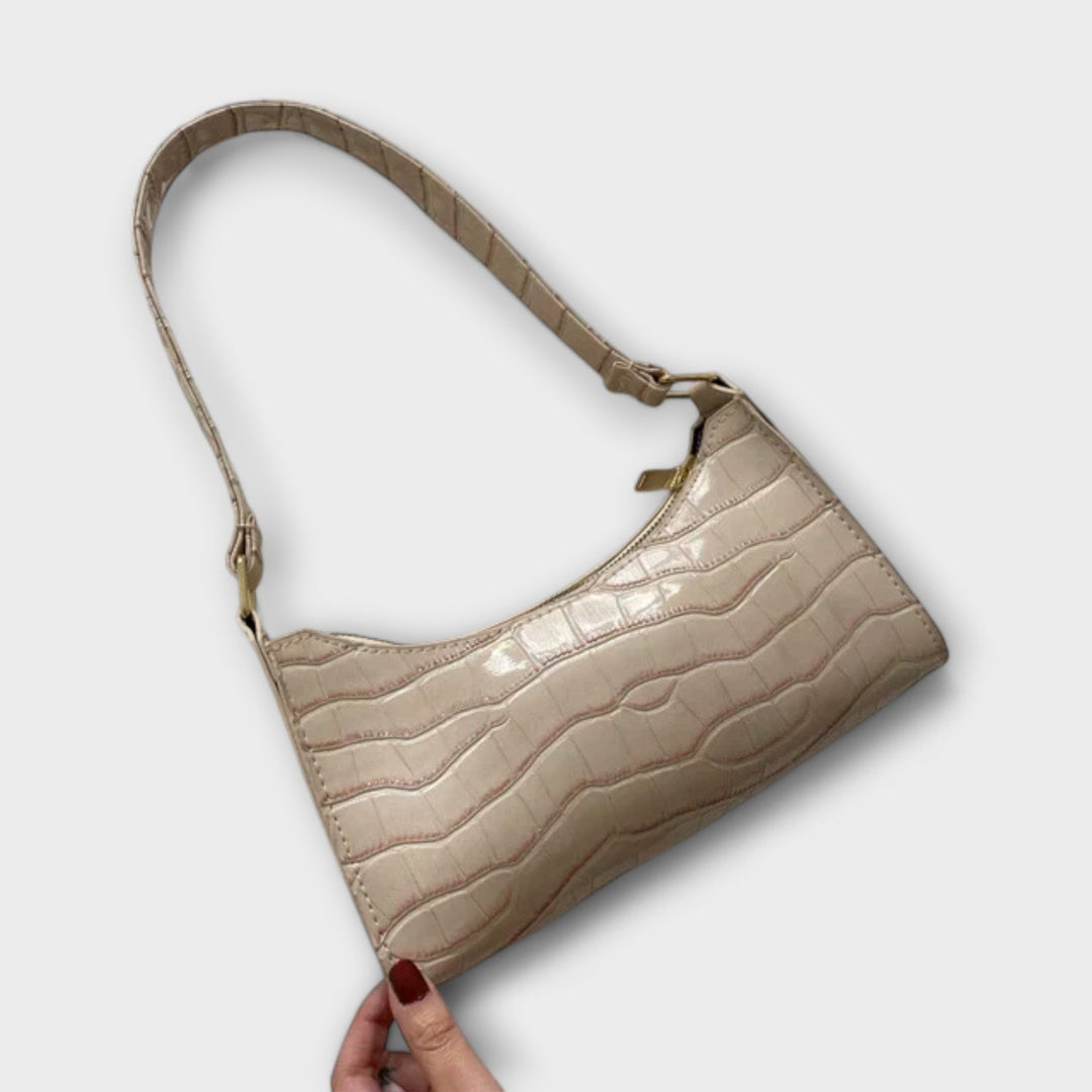 Olivia - Bolsa de Couro Brilhante