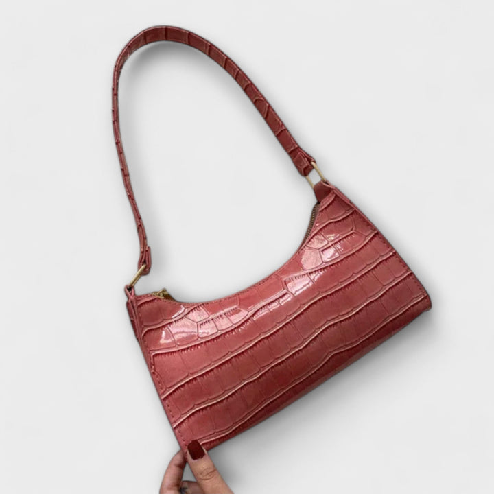 Olivia - Bolsa de Couro Brilhante