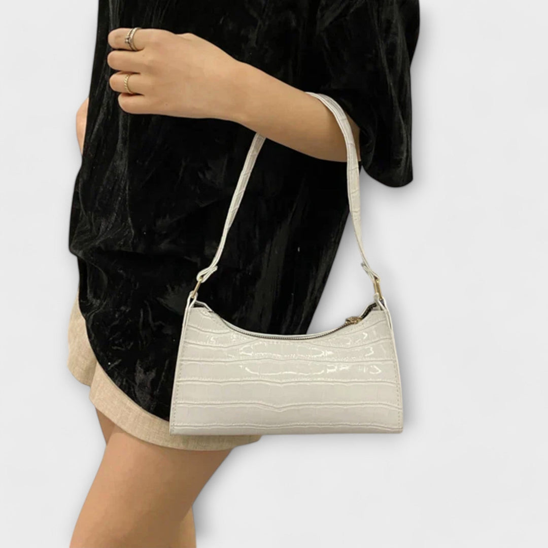 Olivia - Bolsa de Couro Brilhante
