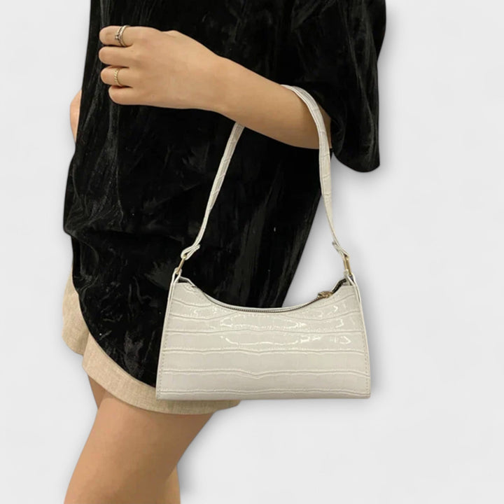 Olivia - Bolsa de Couro Brilhante