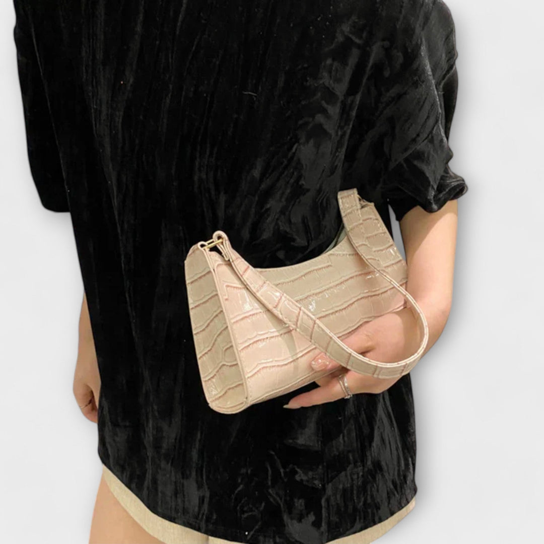 Olivia - Bolsa de Couro Brilhante
