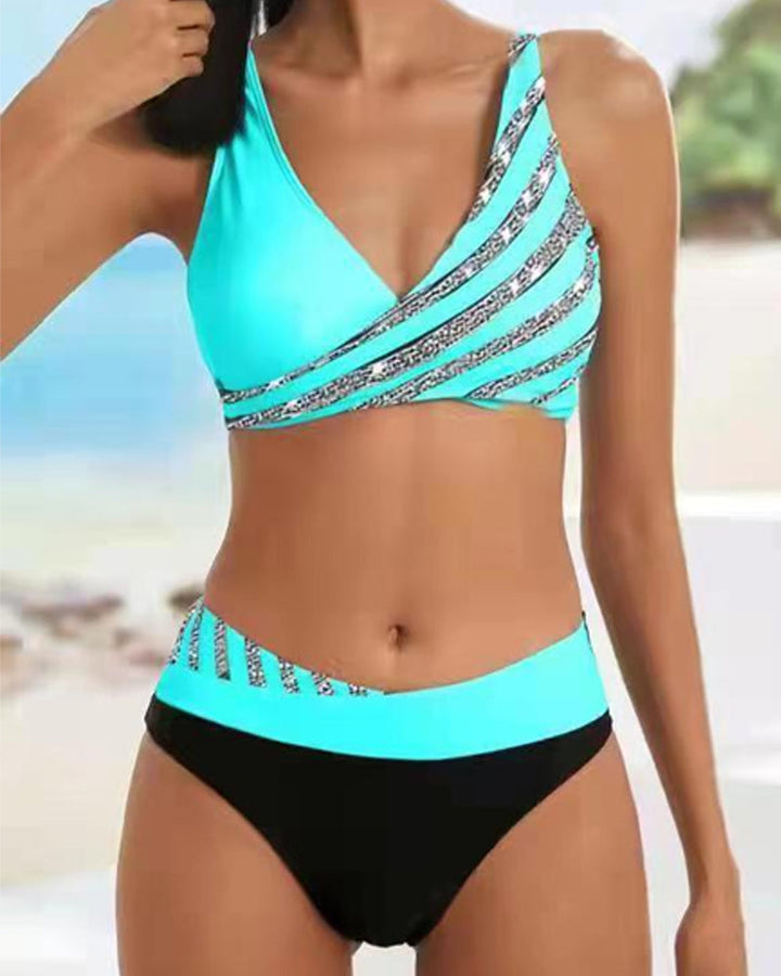 Mona - Bikini Impressão em Tons Quentes