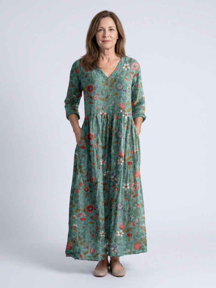 MARINA | VESTIDO MAXI DE FLORES