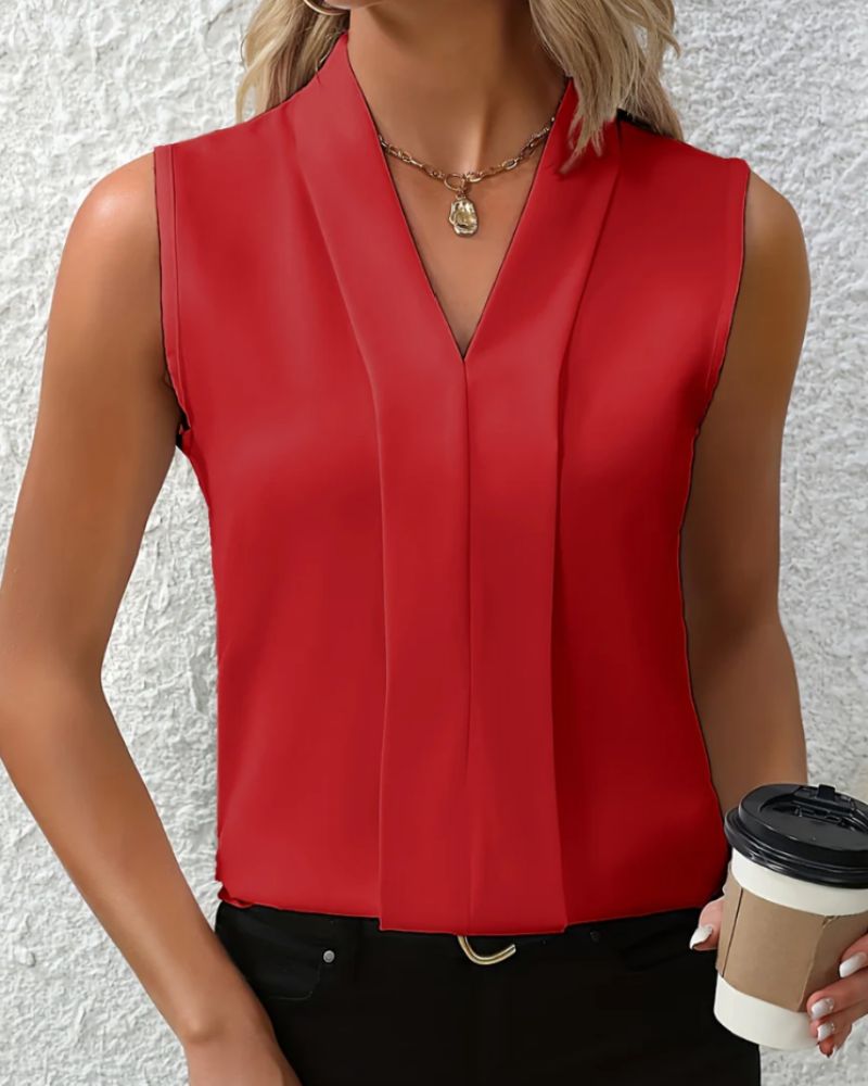 Nicole | Top Casual e Largo com Decote em V