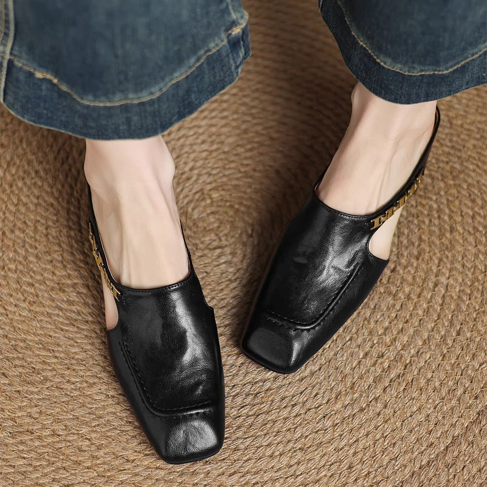 Mules de Couro Avella
