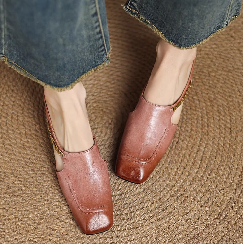 Mules de Couro Avella