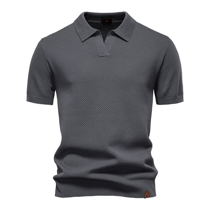 Agosto | Polo-shirt estruturado casual