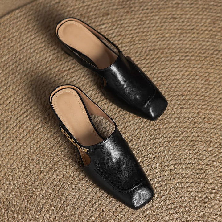 Mules de Couro Avella