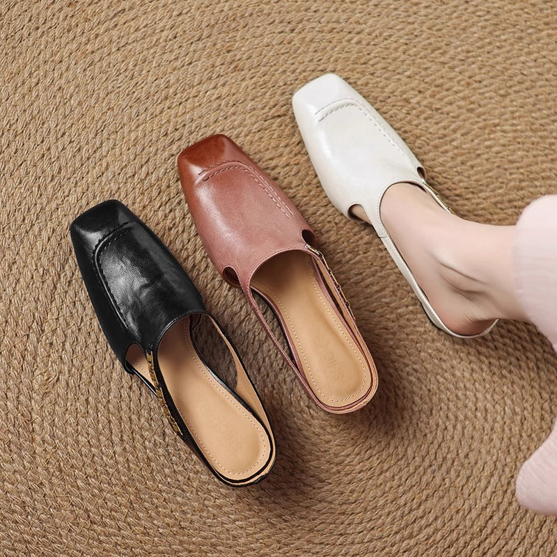 Mules de Couro Avella