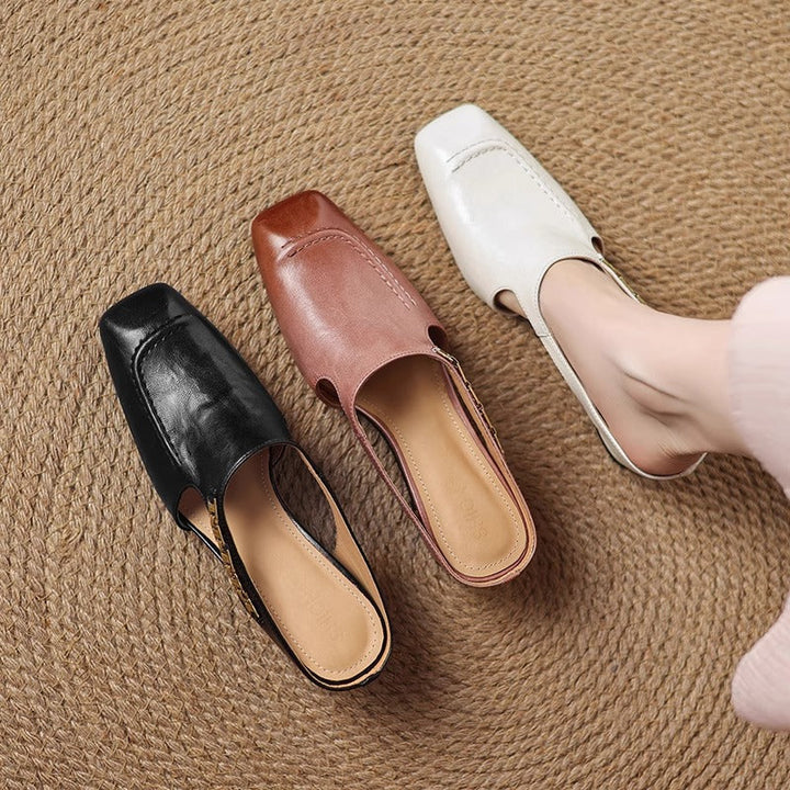 Mules de Couro Avella