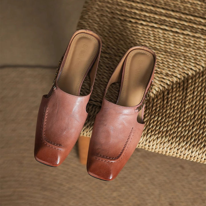 Mules de Couro Avella