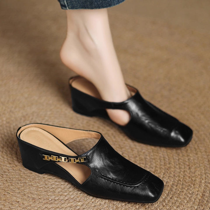 Mules de Couro Avella