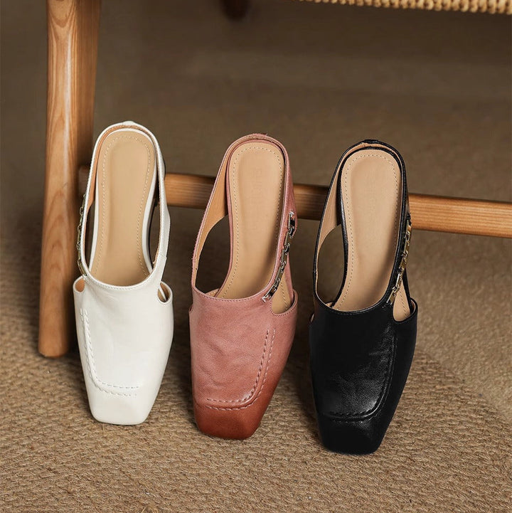 Mules de Couro Avella