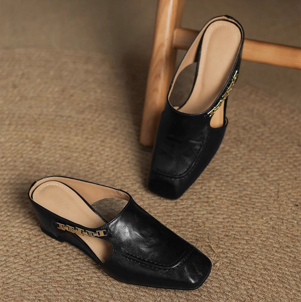 Mules de Couro Avella