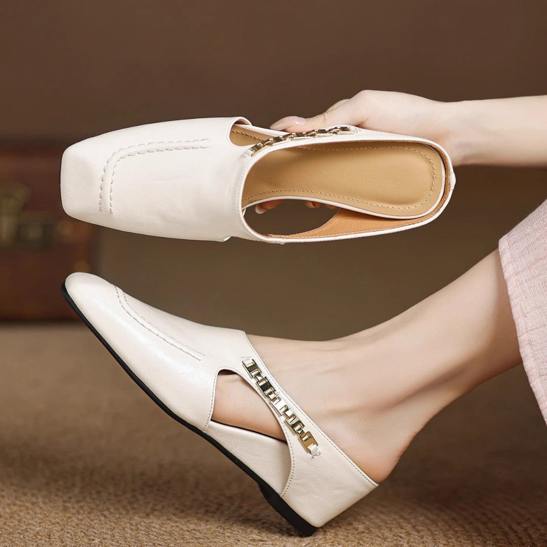 Mules de Couro Avella