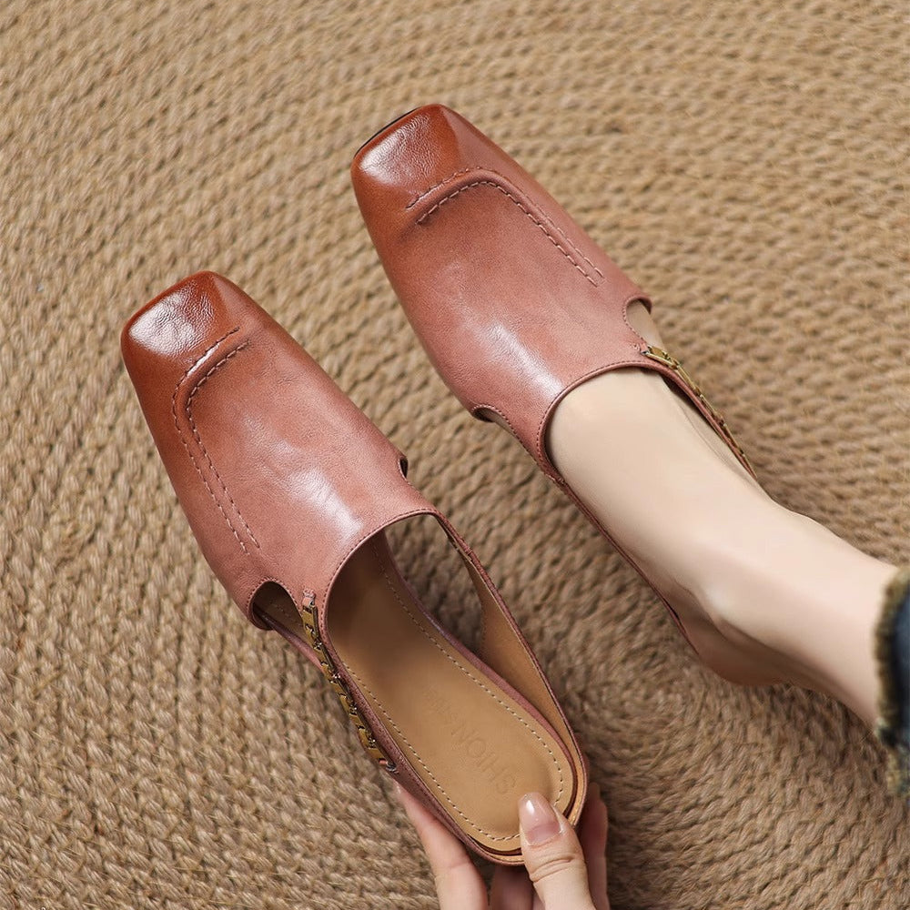 Mules de Couro Avella